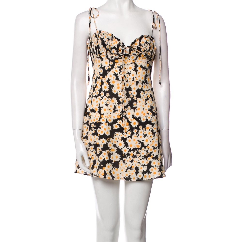 Realisation Par Floral Black and Orange Dress